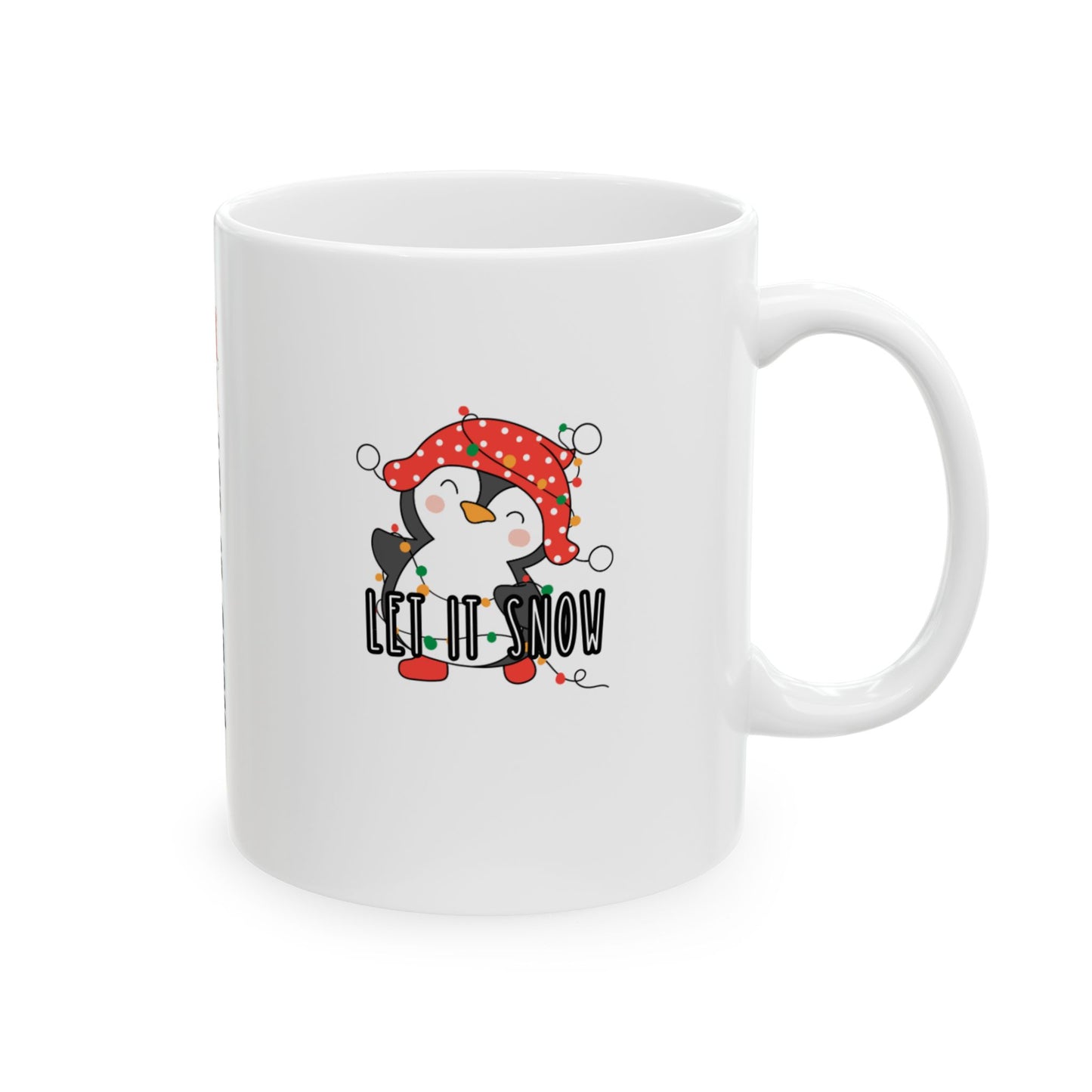 11 oz Ceramic Mug – “Let It Snow” | Cozy and Festive Winter Holiday Coffee Cup