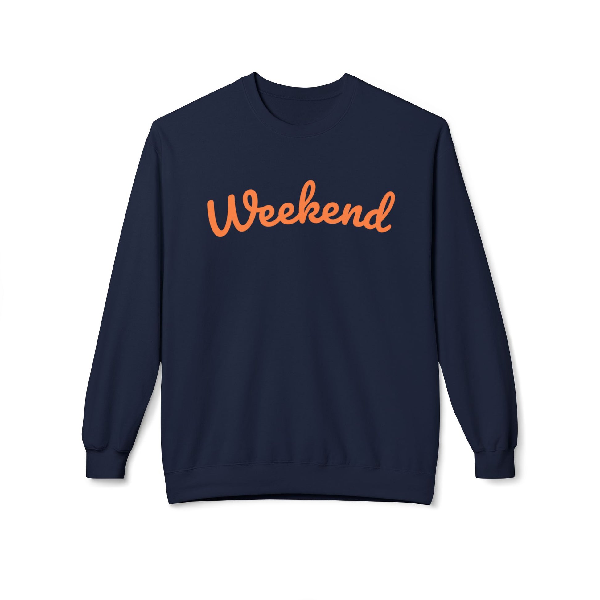 Eddy and Rita Women's Midweight Crewneck Sweatshirt - "Weekend" Graphic Pullover