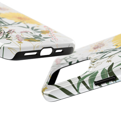 Tough Phone Case for iPhone – Botanical Flowers Design | Stylish and Durable Stocking Stuffer Gift