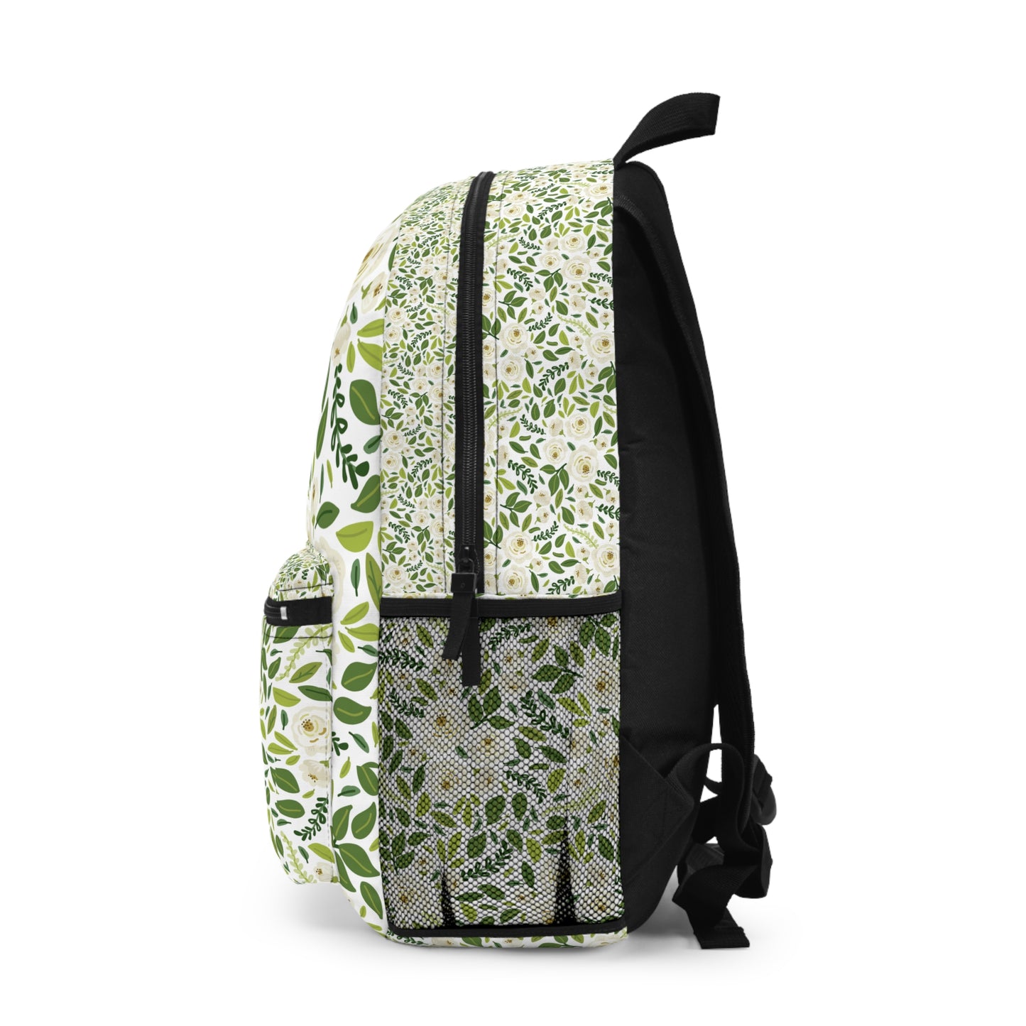 Eddy and Rita Women's White Floral Print Backpack - Premium Designer Bag for Stylish Moms, Nurses, and Professionals