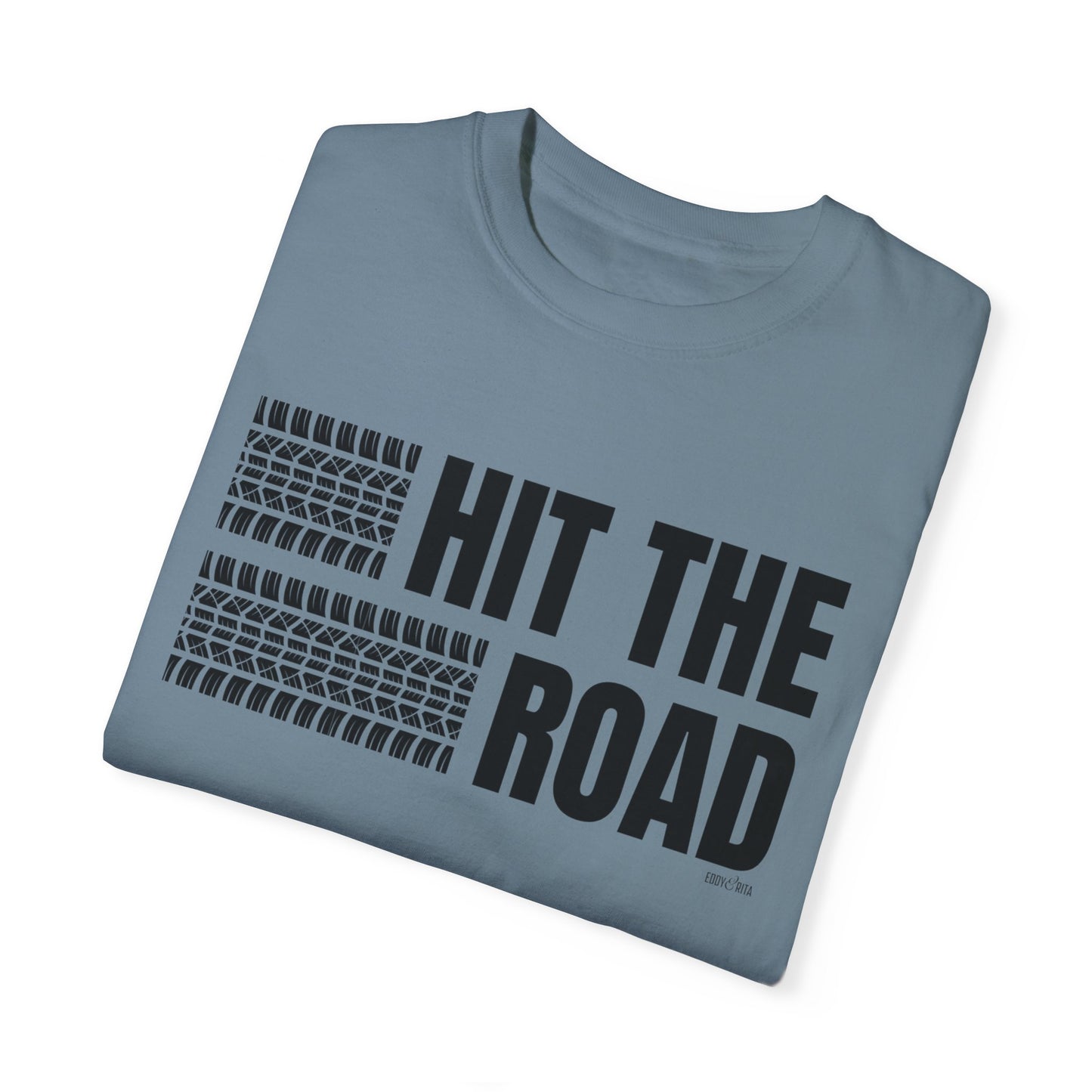 Eddy and Rita Men's Comfort Colors Lightweight T-Shirt - "Hit the Road" Graphic Tee