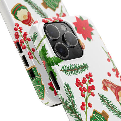 Tough Phone Case for iPhone – Holiday Gnomes Design | Durable and Festive Stocking Stuffer Gift