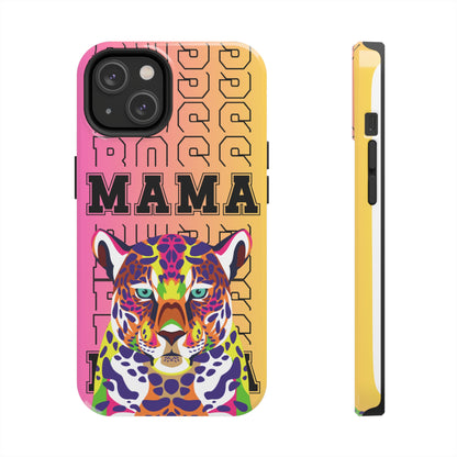 Colorful Cheetah 'Boss Mama' iPhone Case - Stylish and Empowering Protective Cover