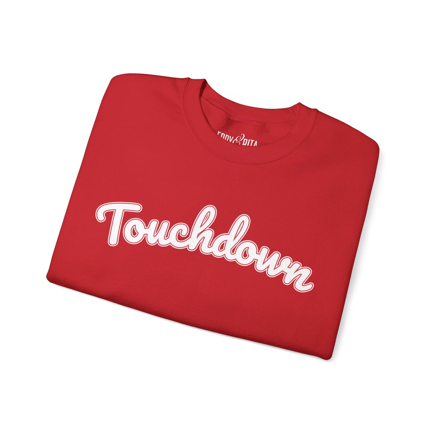 Women's Heavy Blend Sweatshirt – "Touchdown" Sports-Inspired Graphic Sweatshirt