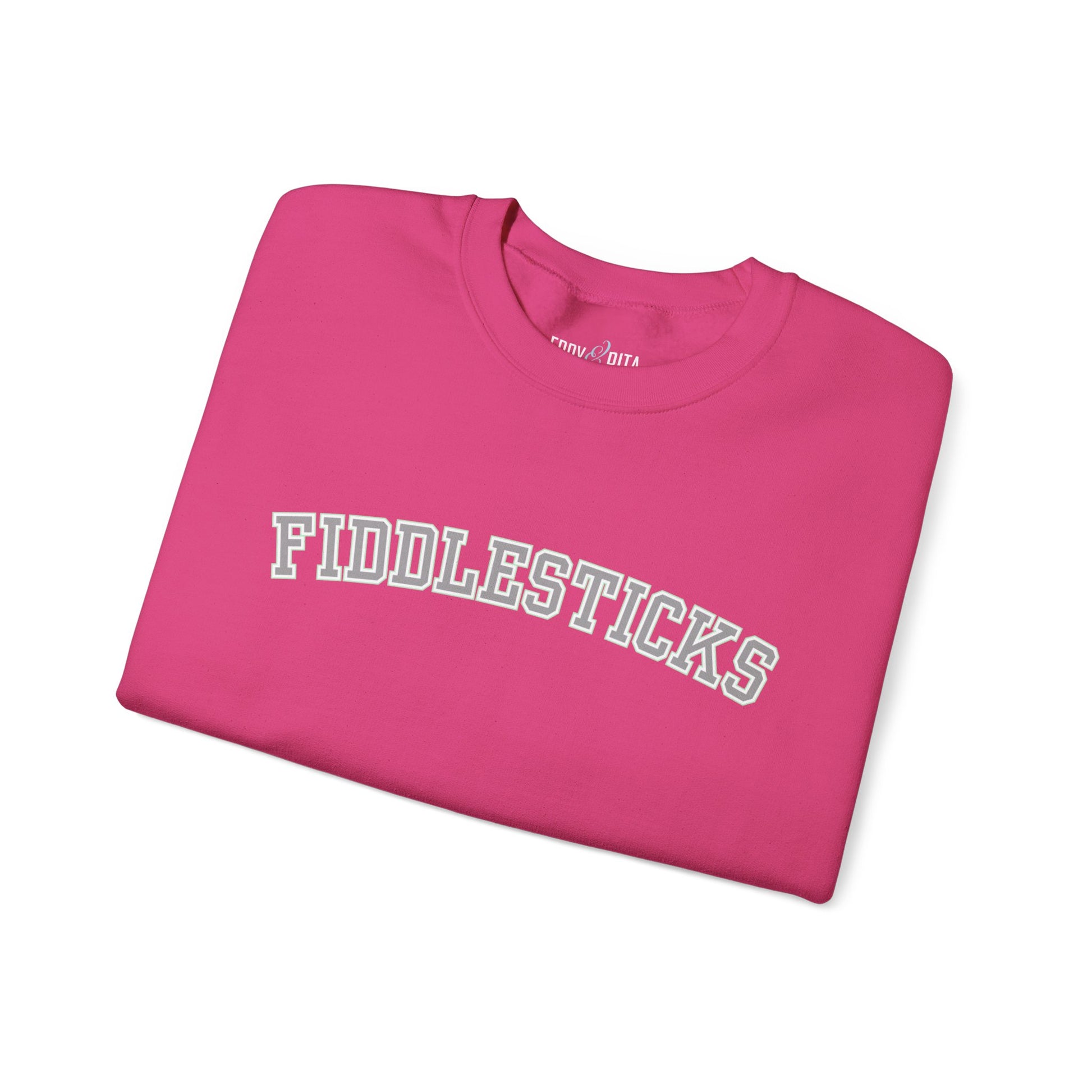 Fiddlesticks Women's Sweatshirt - Cozy Comfort with a Touch of Playful Charm - Eddy and Rita