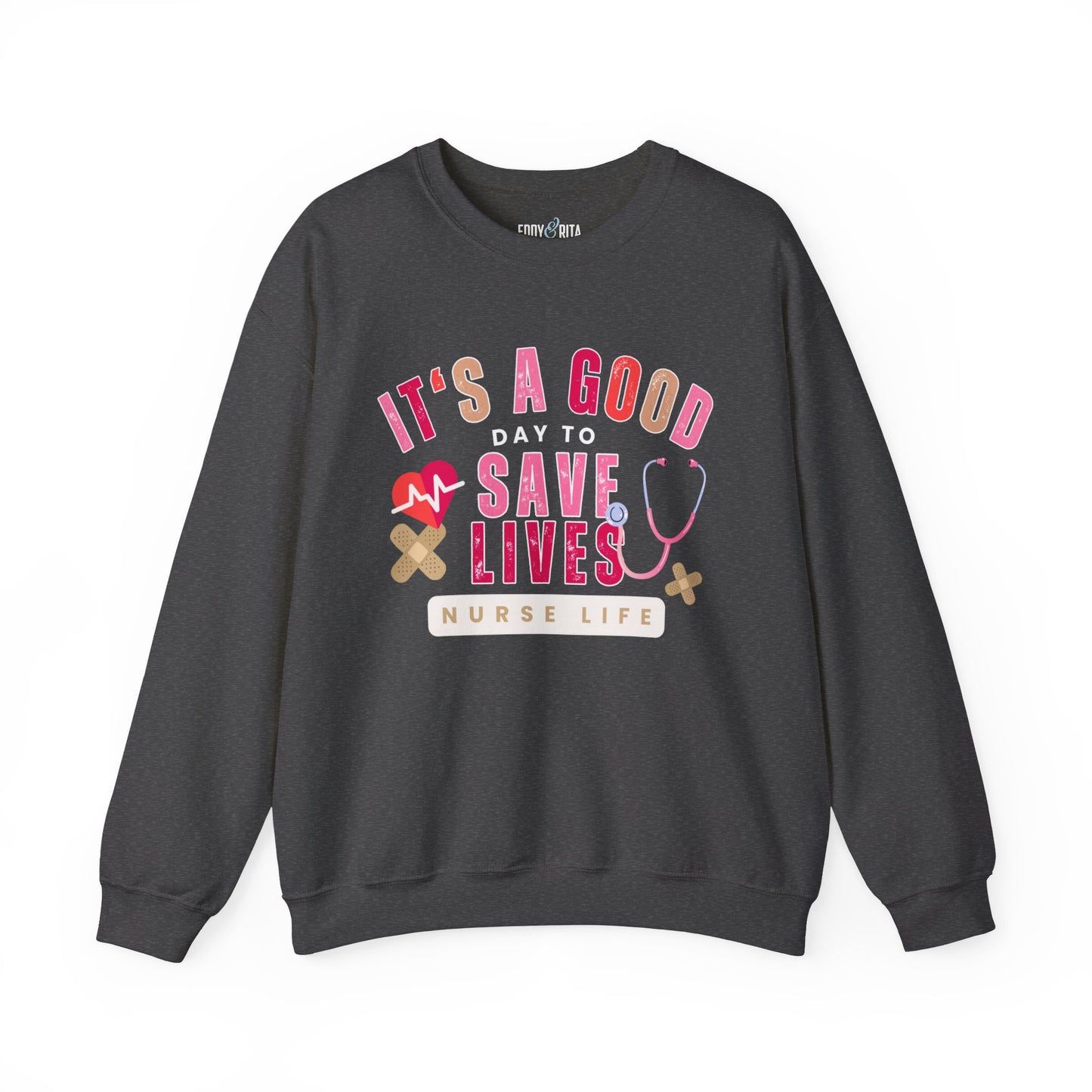 It's a Good Day to Save Lives Women's Gildan Sweatshirt - Eddy and Rita