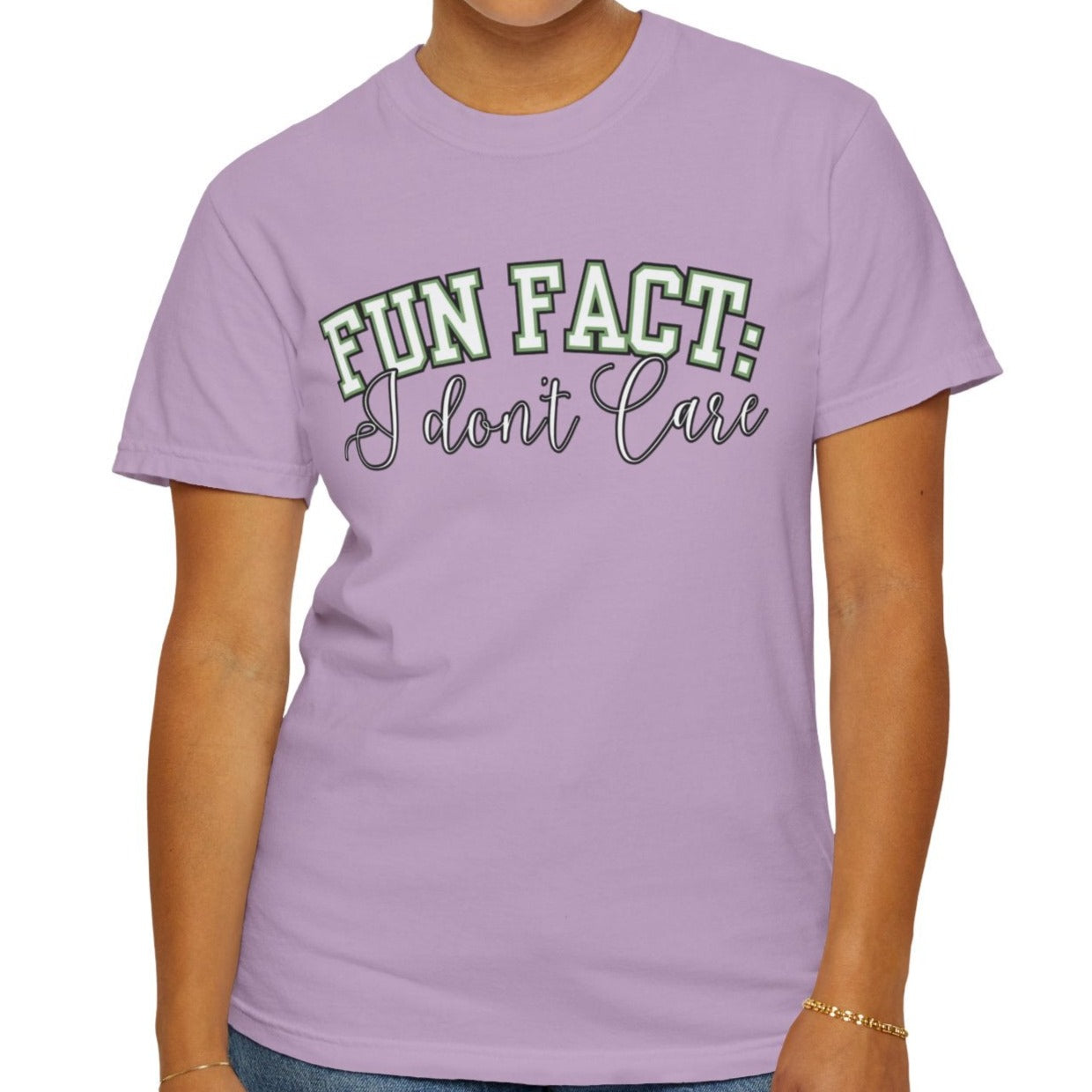 Fun Fact: I Don't Care Tee – Casual Statement Top for Nonchalant Style - Eddy and Rita