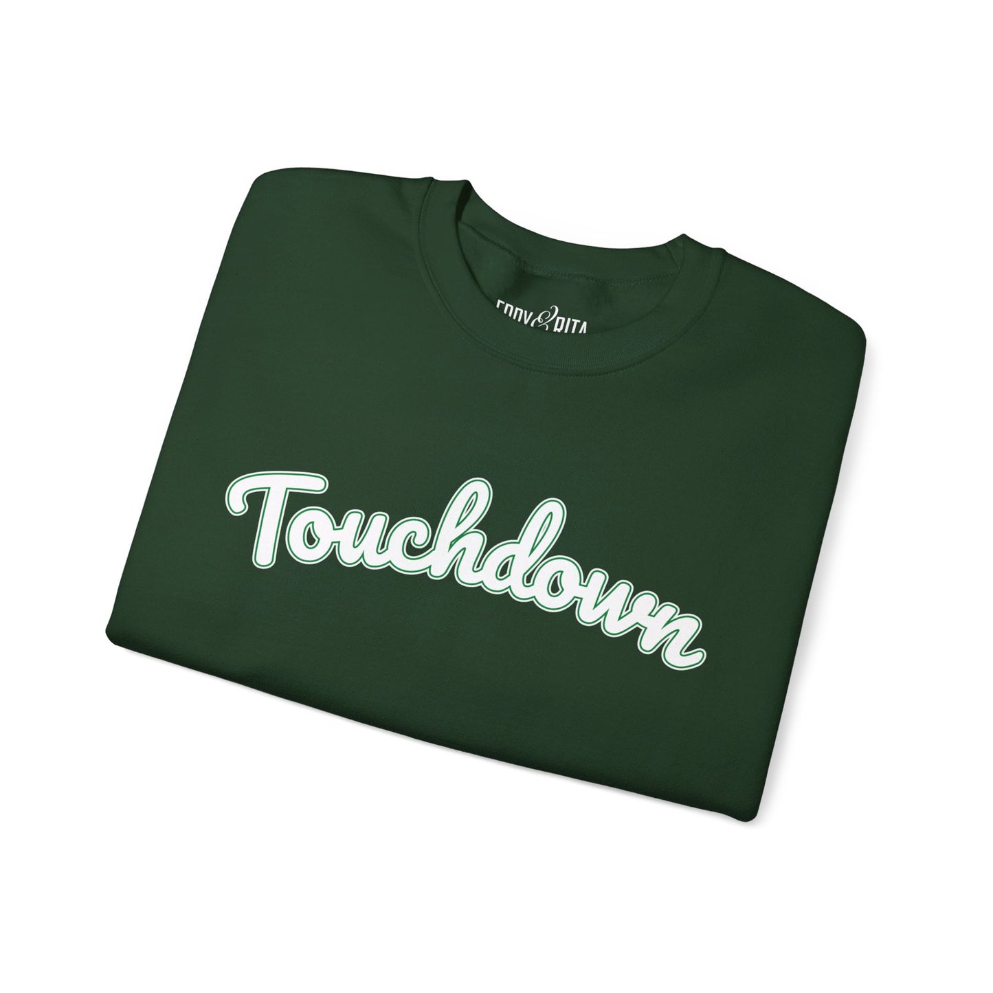 Women's Heavy Blend Sweatshirt – "Touchdown" Sports-Inspired Graphic Sweatshirt