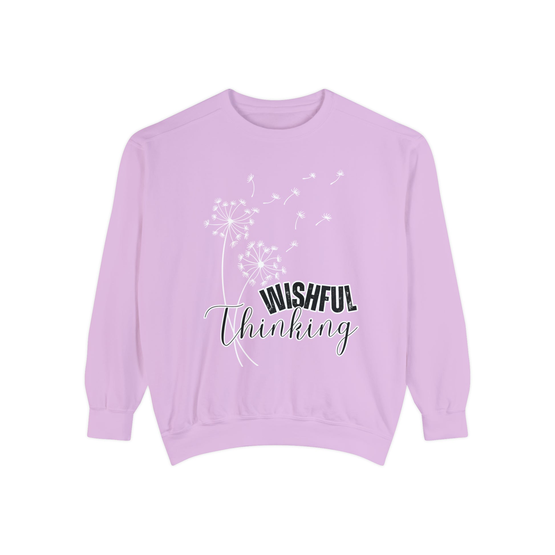 Wishful Thinking Women's Comfort Colors Sweatshirt - Cozy and Thoughtful - Eddy and Rita