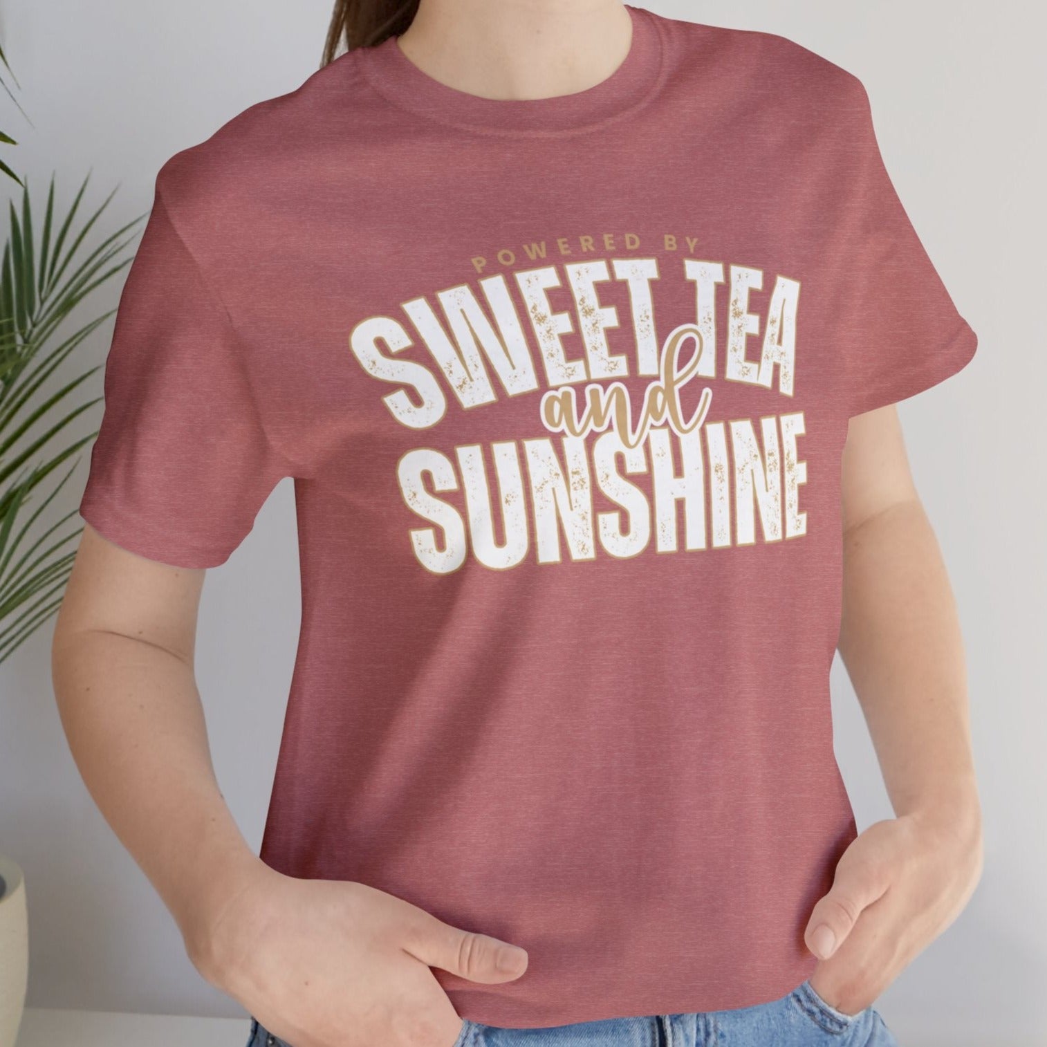 Powered by Sweet Tea and Sunshine" Women's Bella Canvas Tee - Eddy and Rita