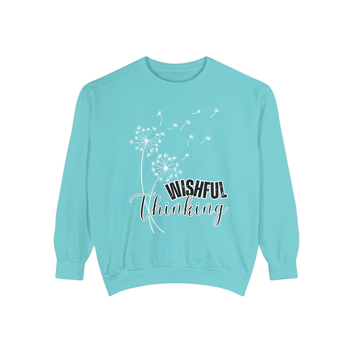 Wishful Thinking Women's Comfort Colors Sweatshirt - Cozy and Thoughtful - Eddy and Rita