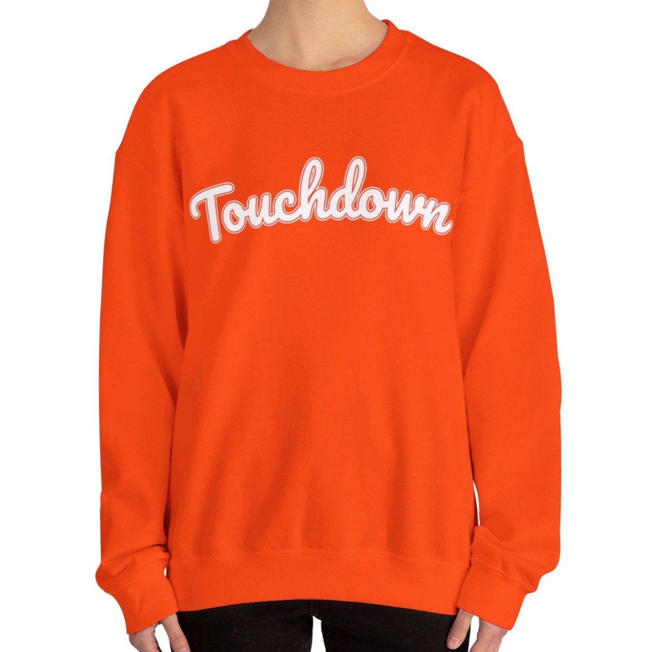 Women's Heavy Blend Sweatshirt – "Touchdown" Sports-Inspired Graphic Sweatshirt