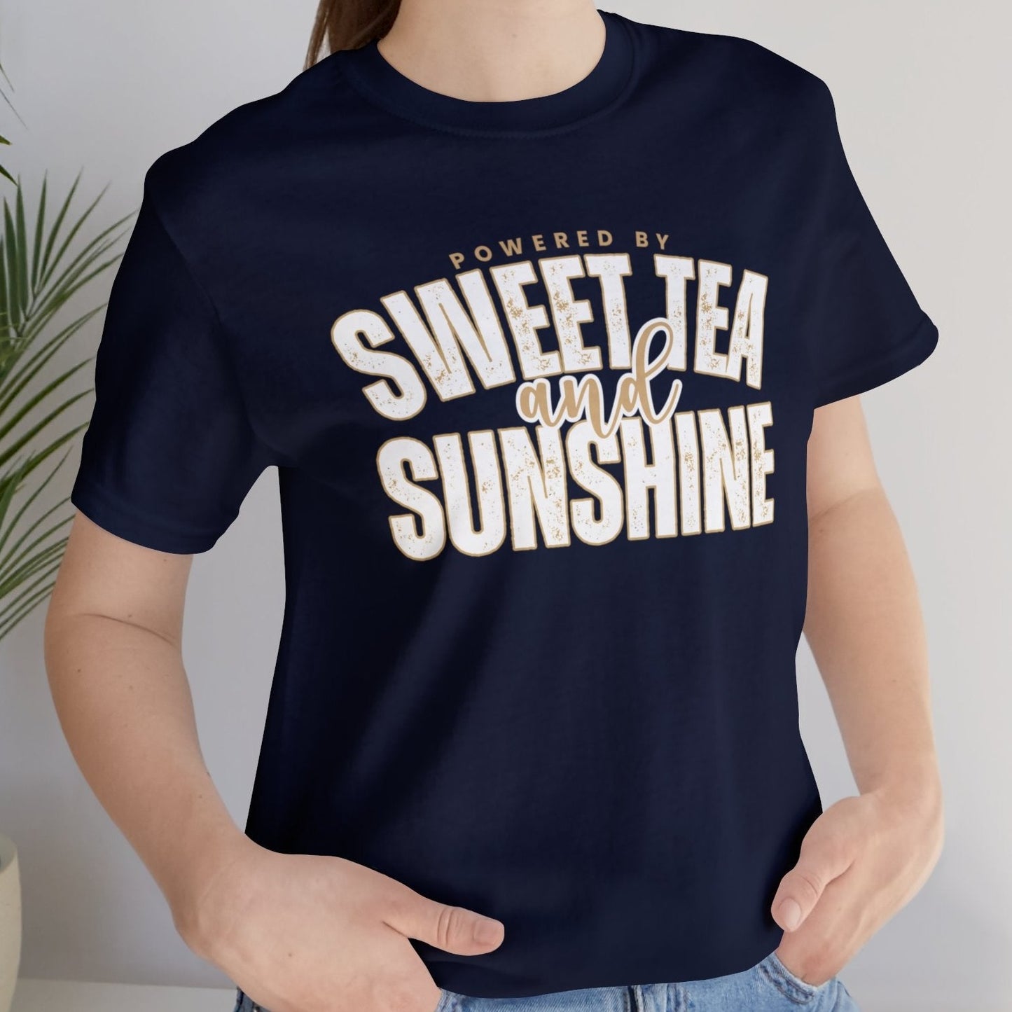 Powered by Sweet Tea and Sunshine" Women's Bella Canvas Tee - Eddy and Rita