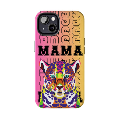 Colorful Cheetah 'Boss Mama' iPhone Case - Stylish and Empowering Protective Cover