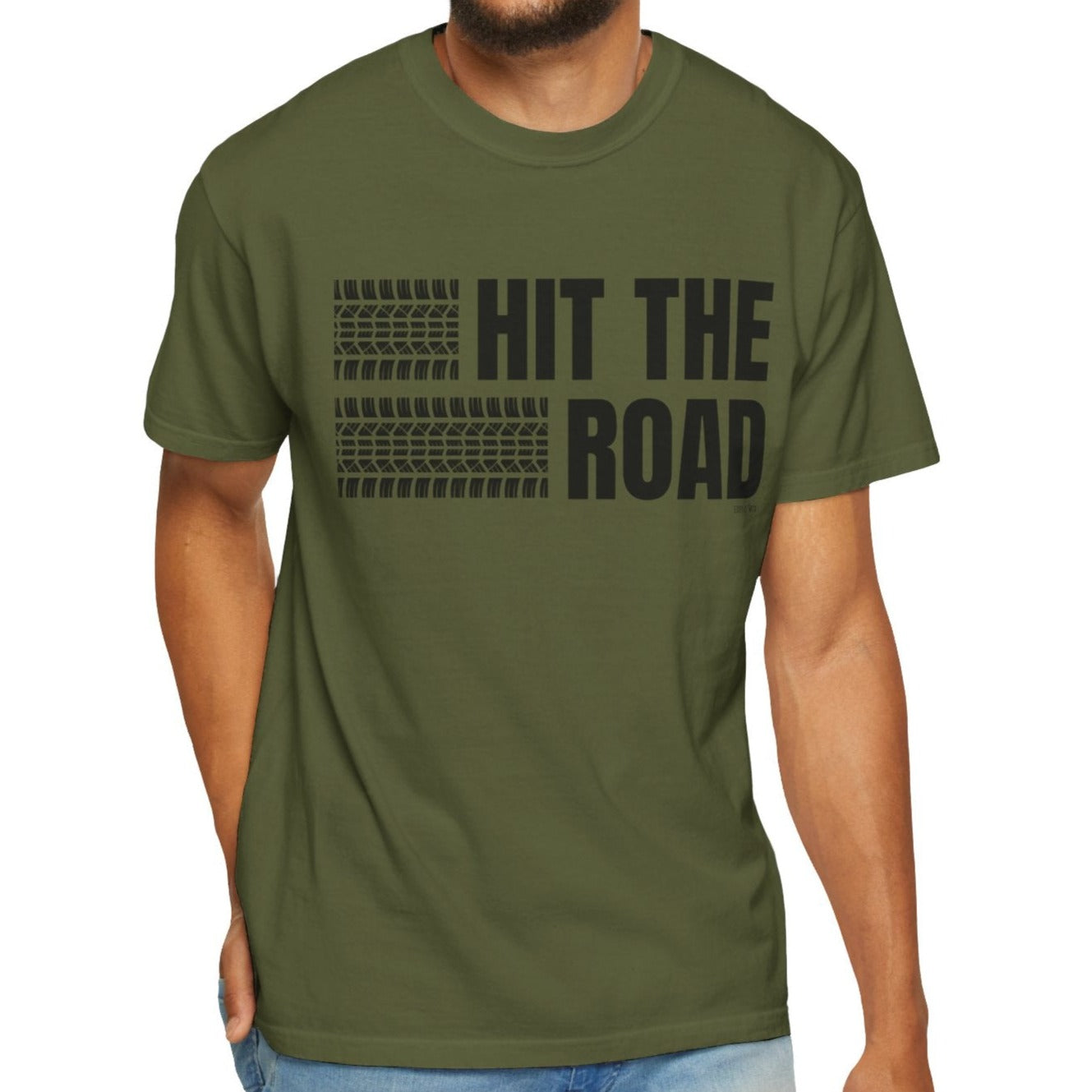 Eddy and Rita Men's Comfort Colors Lightweight T-Shirt - "Hit the Road" Graphic Tee