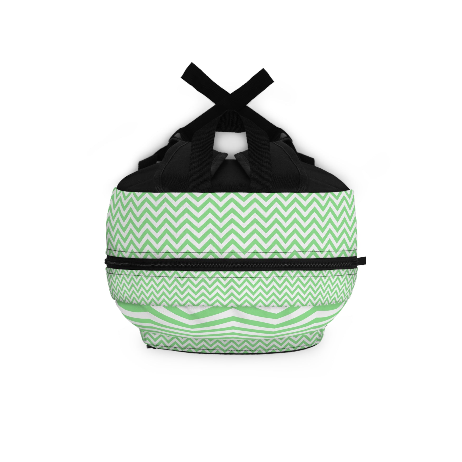 Eddy and Rita Women's Mint Green and White Chevron Backpack - Premium Designer Bag