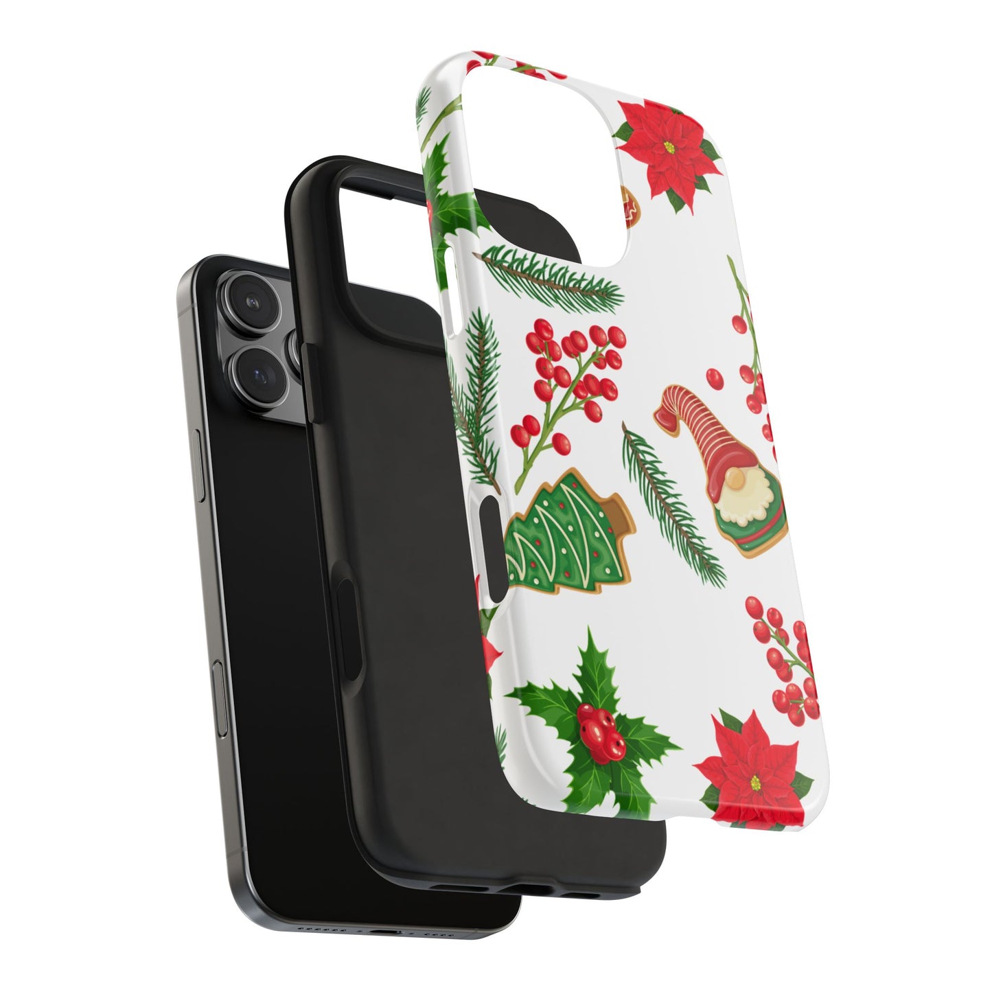 Tough Phone Case for iPhone – Holiday Gnomes Design | Durable and Festive Stocking Stuffer Gift