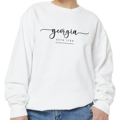 Comfort Colors Women's Sweatshirt - Georgia Pride Pullover - Eddy and Rita