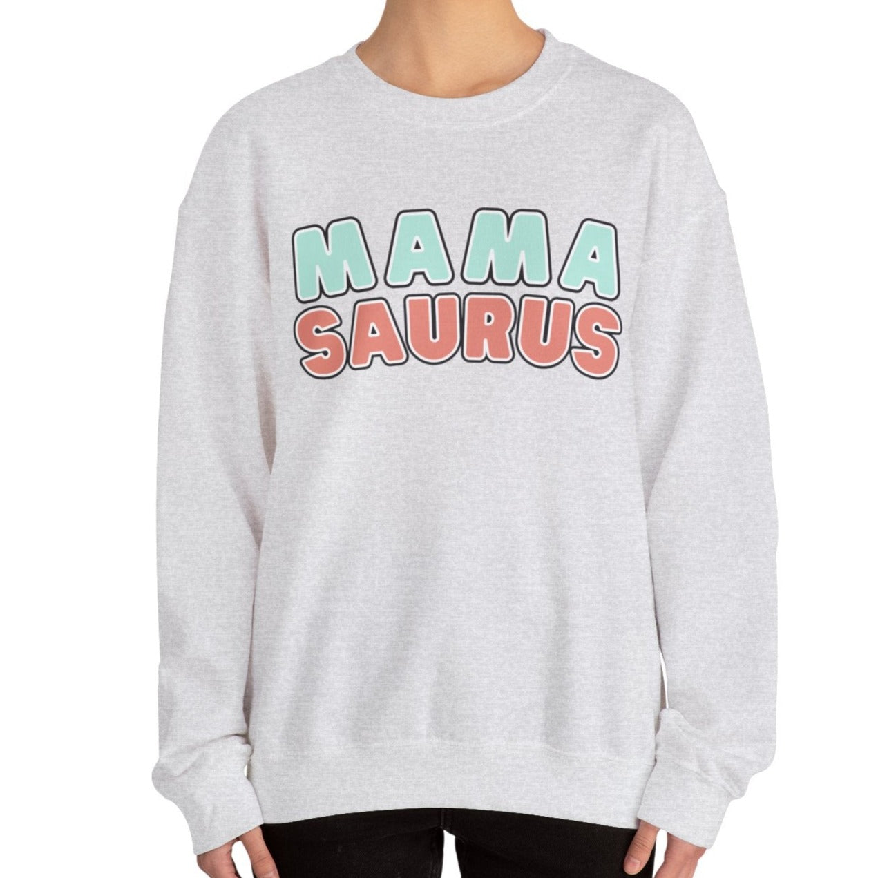 Mamasaurus Women's Heavy Sweatshirt Gift for Mother's - Eddy and Rita