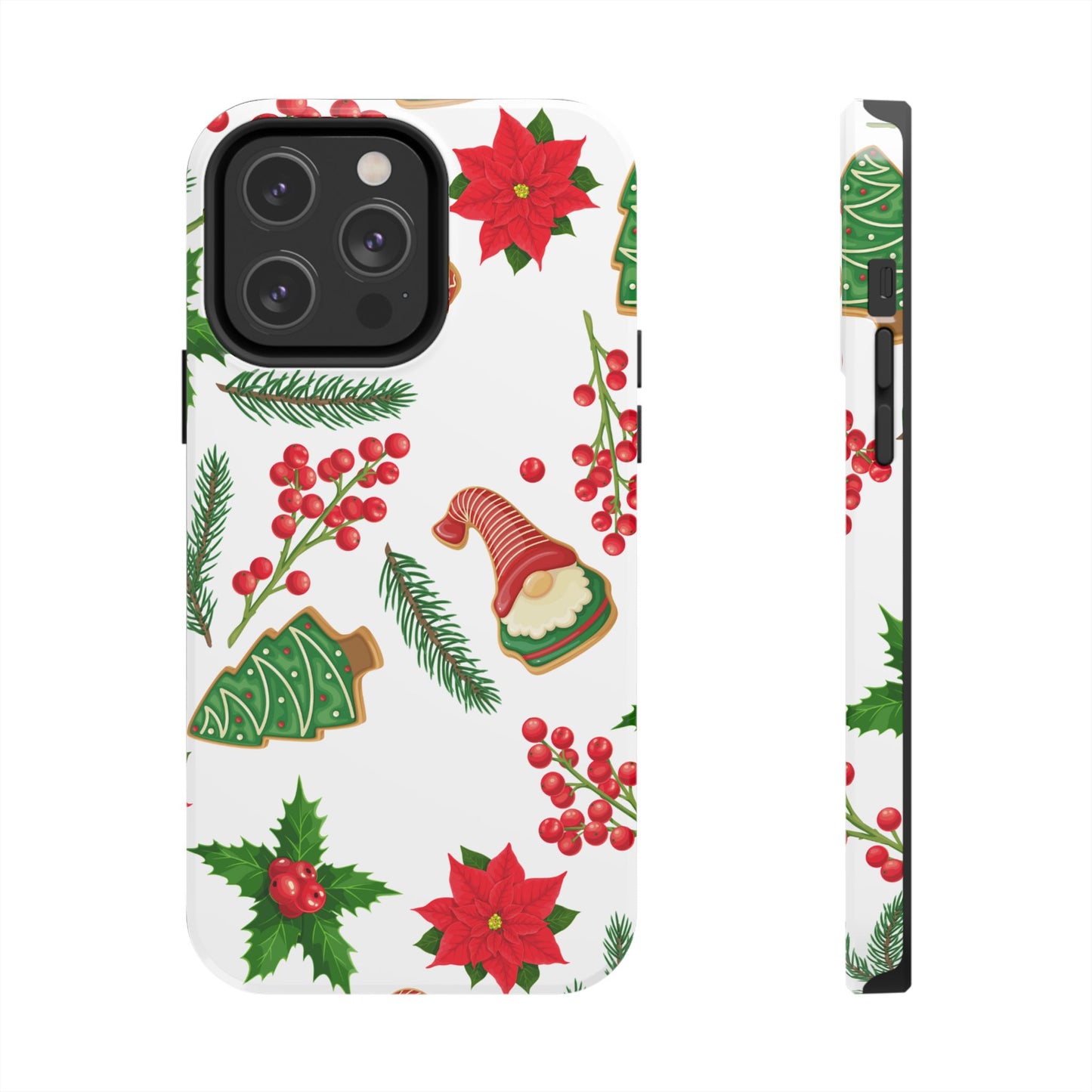 Tough Phone Case for iPhone – Holiday Gnomes Design | Durable and Festive Stocking Stuffer Gift