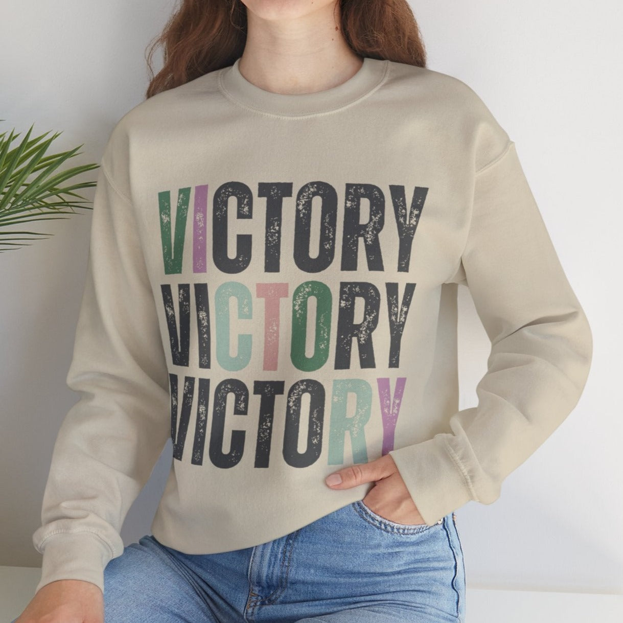 Victory Vibes Women's Comfort Sweatshirt - Eddy and Rita