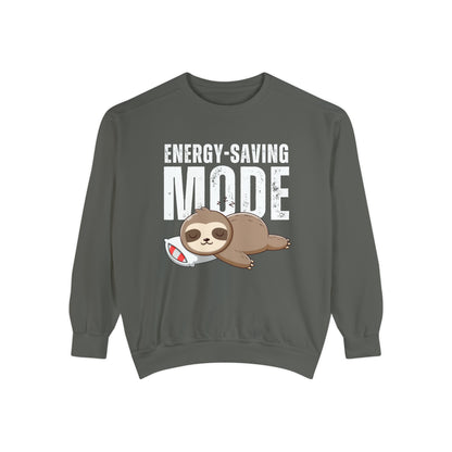 Women's Comfort Colors Sweatshirt with Energy-Saving Mode - Stay Cozy - Eddy and Rita