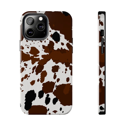 Tough Phone Case for iPhone – Cow Spots Design | Stylish and Durable Stocking Stuffer Gift