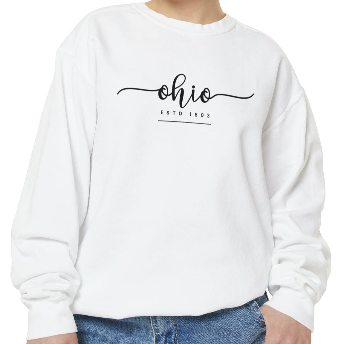 Comfort Colors Women's Sweatshirt - Ohio Pride Pullover - Eddy and Rita