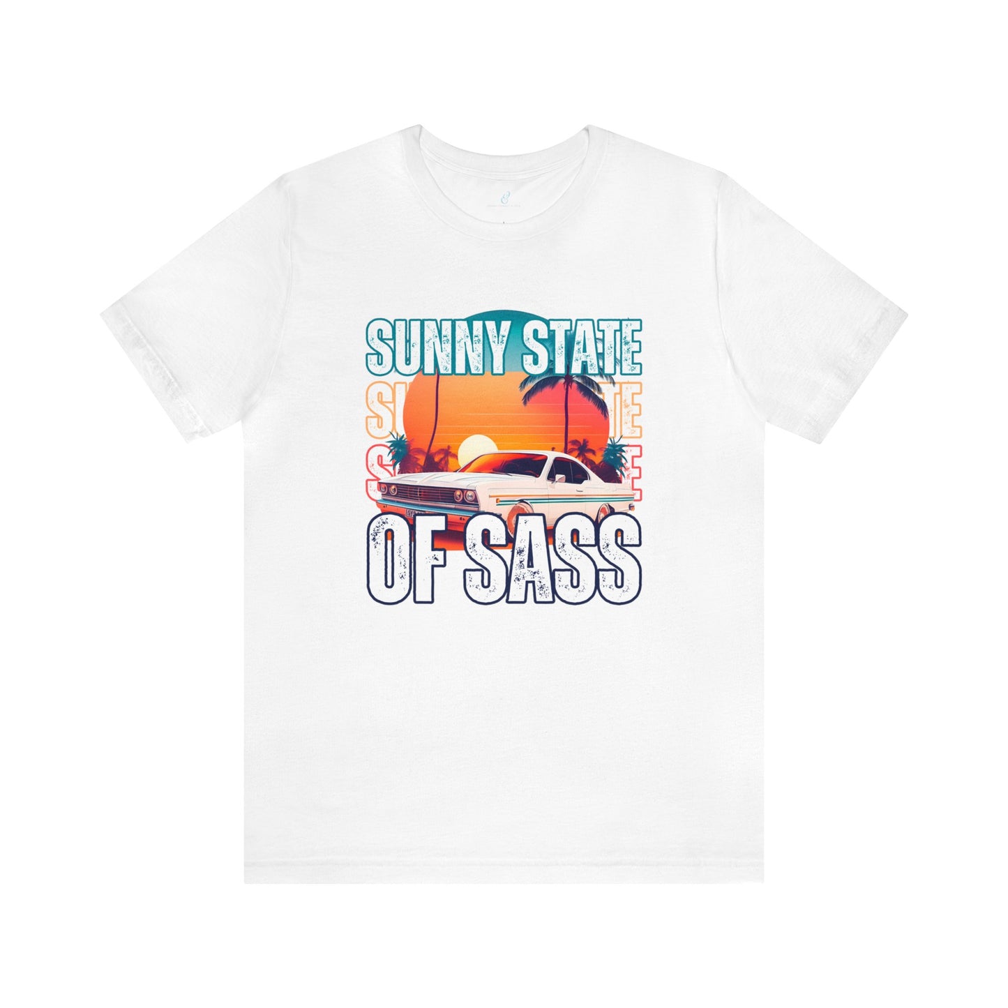 Sunny State of Sass Retro Car Women's Bella Canvas T-shirt - Eddy and Rita