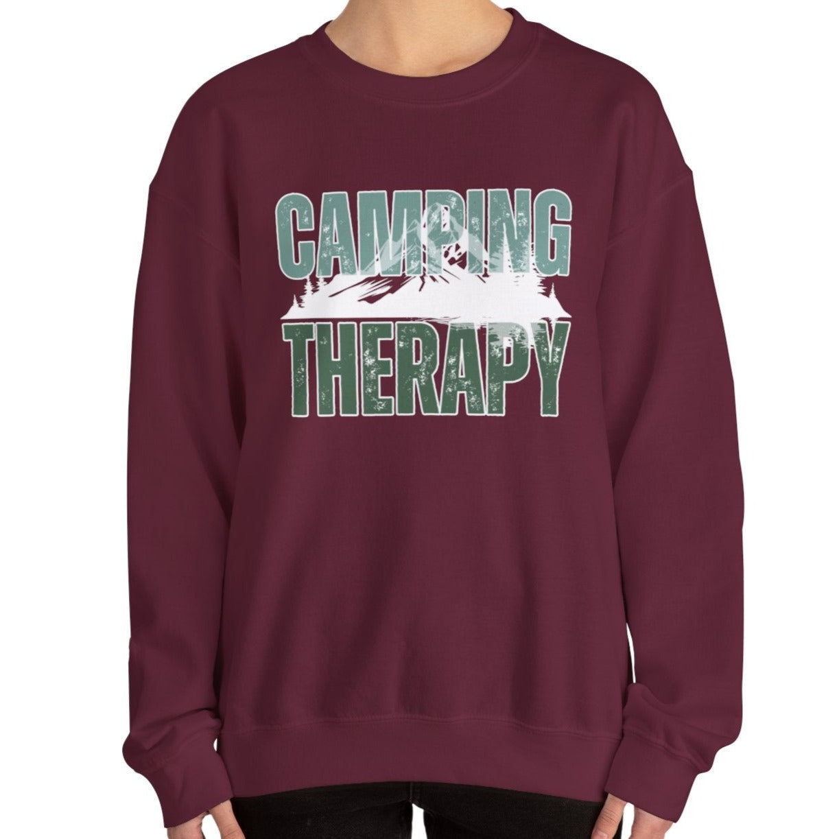 Camping Therapy: Women's Cozy Sweatshirt for Outdoor Adventure Bliss - Eddy and Rita