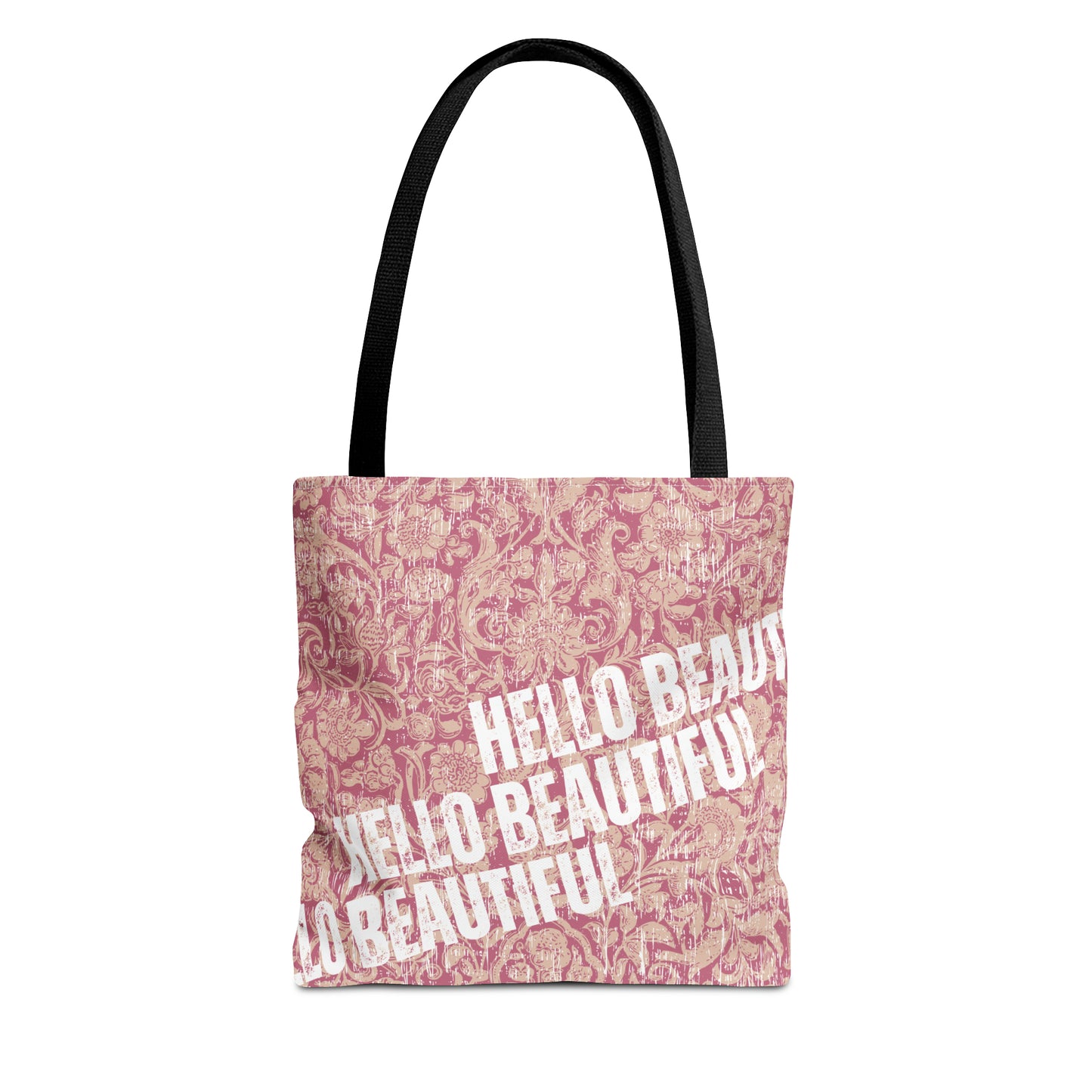 Vintage Beauty: Women's Small Tote Bag with Hello Beautiful Design - Eddy and Rita