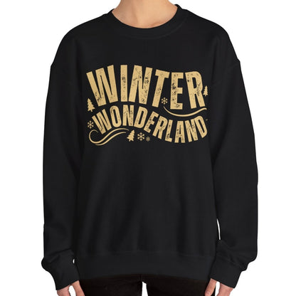 Women's Heavy Sweatshirt – "Winter Wonderland" Cozy Winter Graphic Sweatshirt