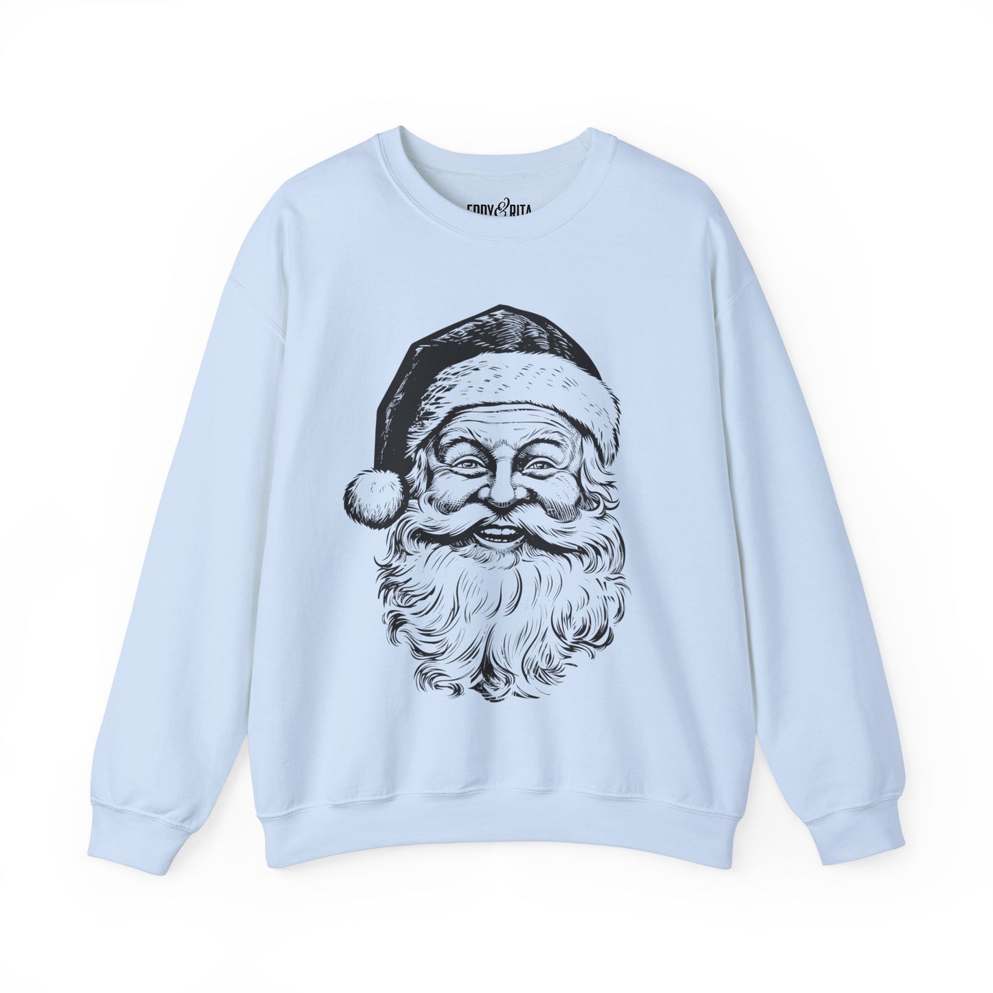 Women’s Heavy Sweatshirt – Vintage Santa Design | Classic and Cozy Holiday Pullover