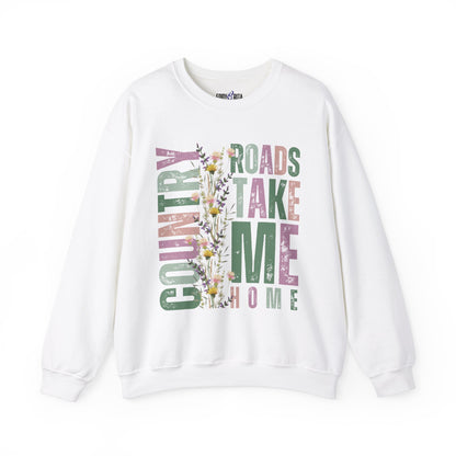 Country Roads Wildflower Women's Sweatshirt - Eddy and Rita