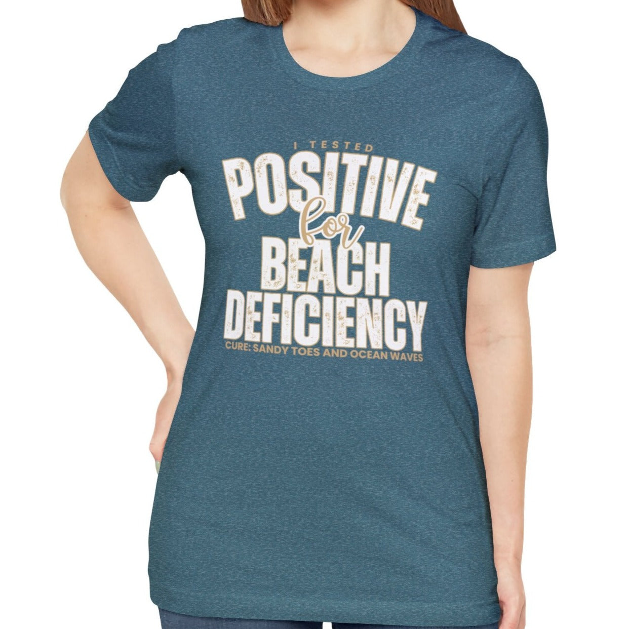 Women's "Beach Deficiency" Bella Canvas T-Shirt - Eddy and Rita