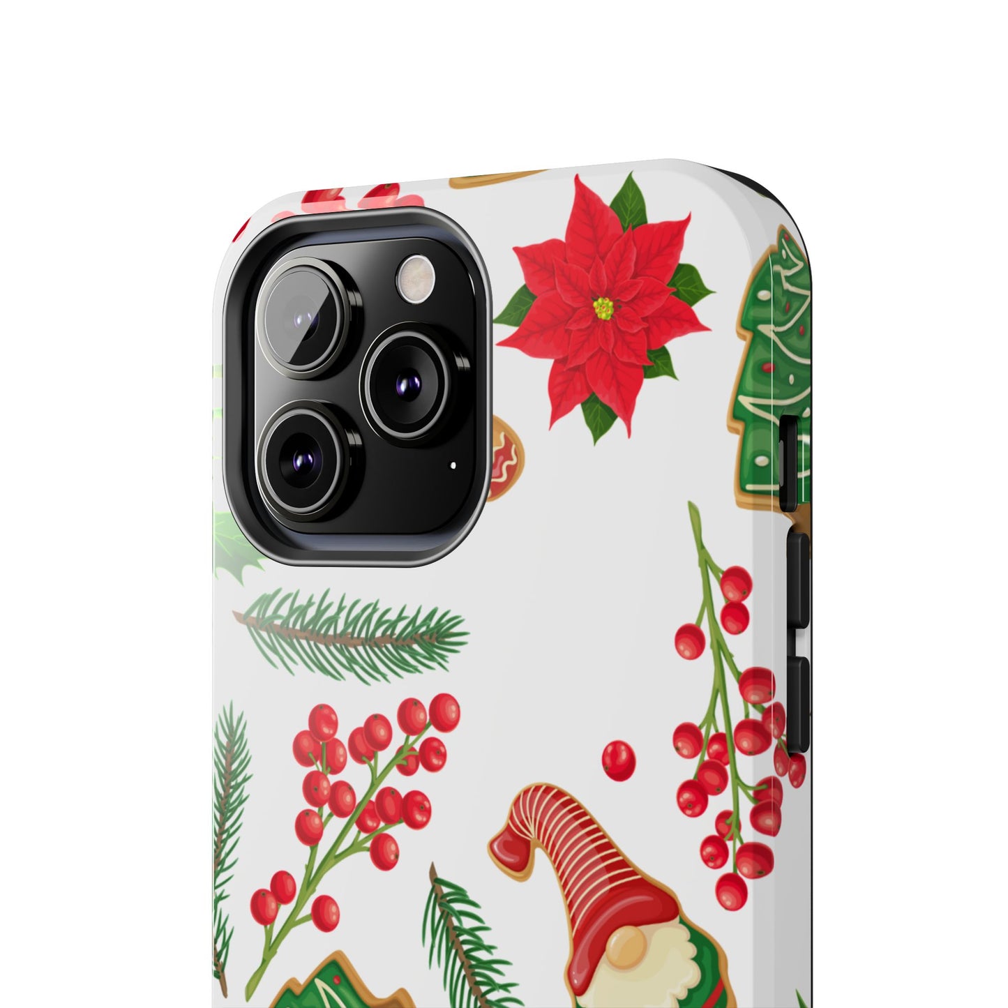 Tough Phone Case for iPhone – Holiday Gnomes Design | Durable and Festive Stocking Stuffer Gift