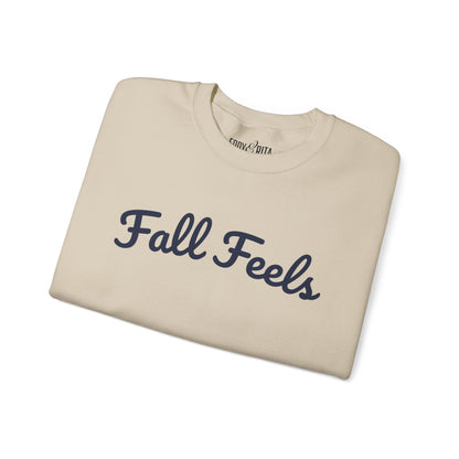 Eddy and Rita Women's Heavy Sweatshirt - "Fall Feels" Cozy Autumn Pullover