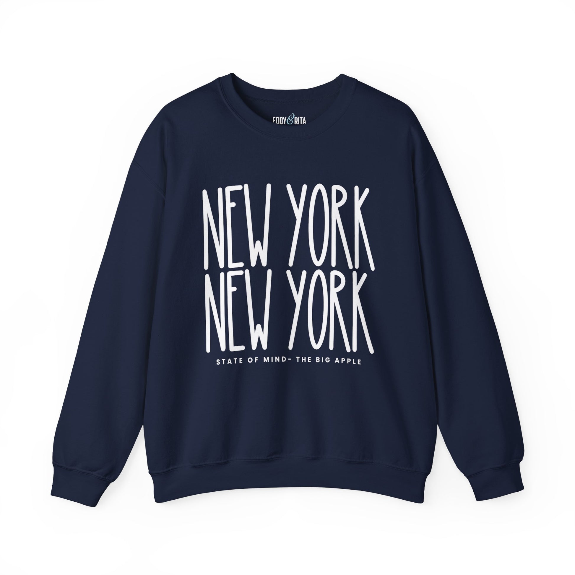 New York New York Chic: Women's Sweatshirt for Urban Style and Cozy Comfort - Eddy and Rita