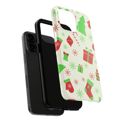 Tough Phone Case for iPhone – Christmas Packages Design | Durable Holiday Stocking Stuffer Gift