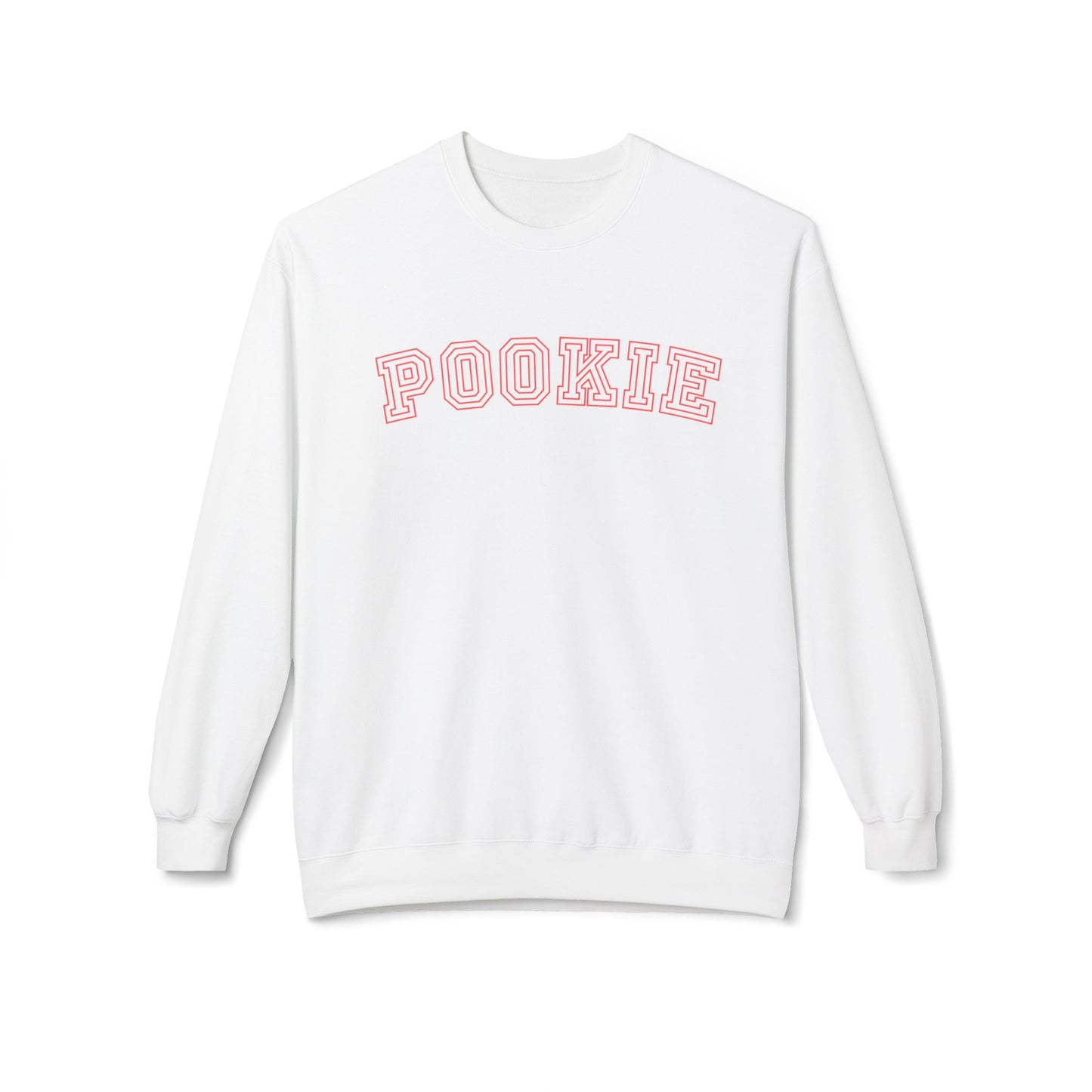 Eddy and Rita Women's Midweight Crewneck Sweatshirt - "Pookie" Cute and Cozy Graphic Pullover