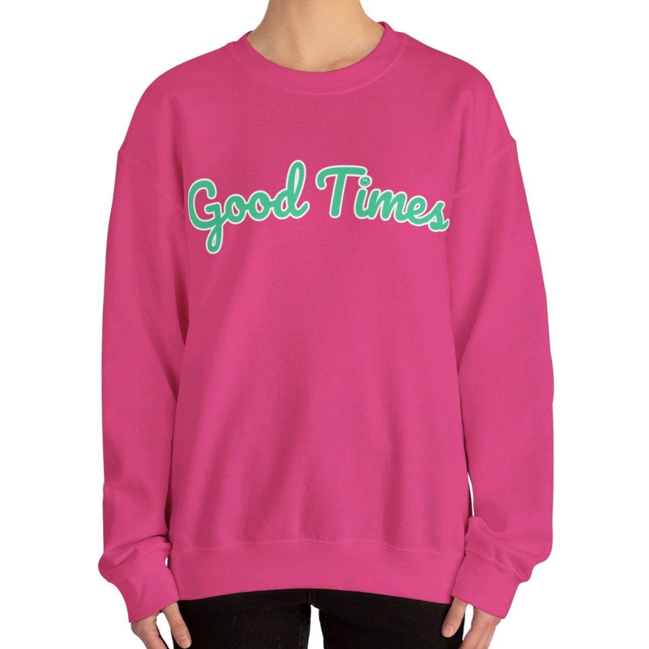 Women's Heavy Blend Sweatshirt – "Good Times" Cozy and Stylish Graphic Sweatshirt