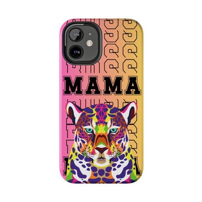 Colorful Cheetah 'Boss Mama' iPhone Case - Stylish and Empowering Protective Cover