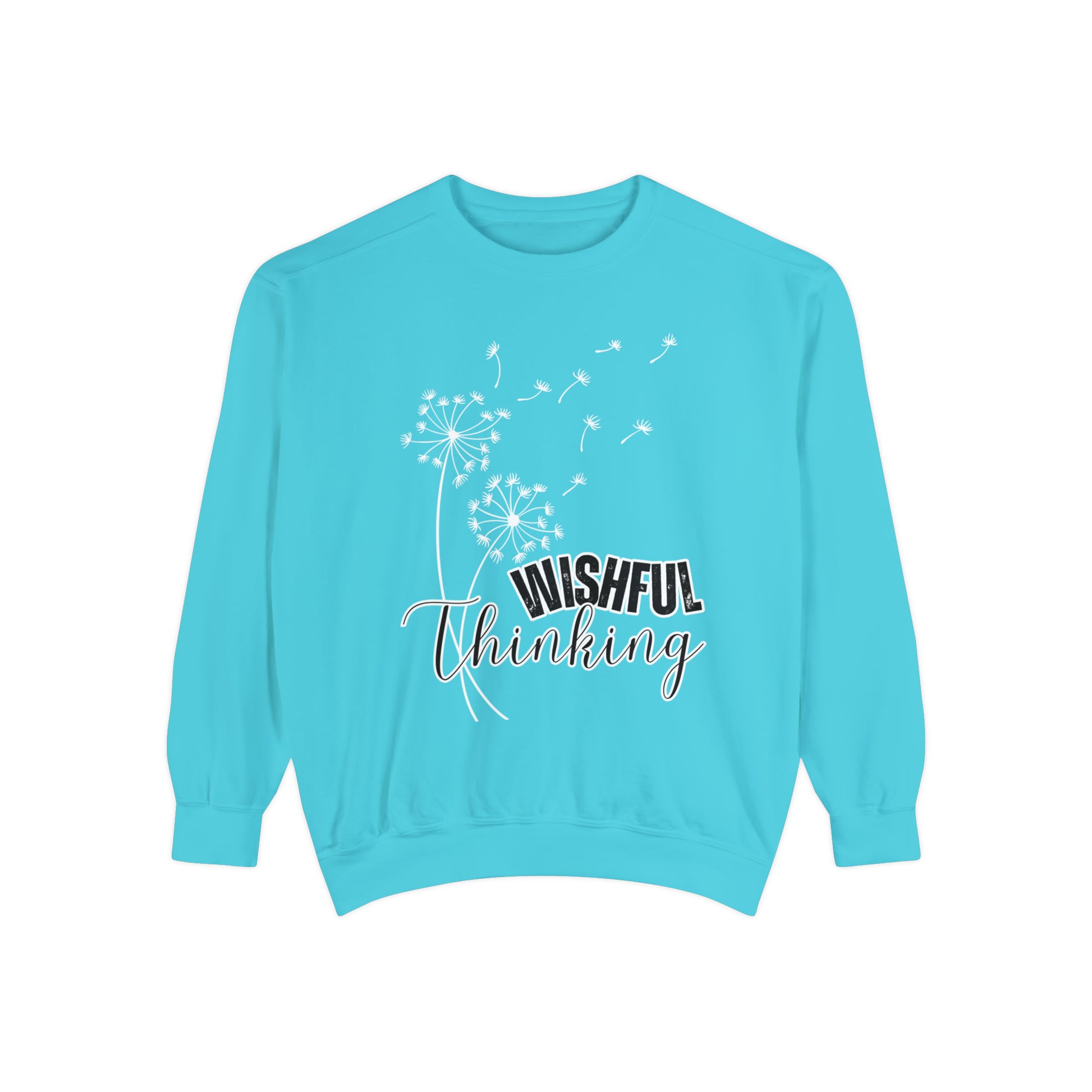 Wishful Thinking Women's Comfort Colors Sweatshirt - Cozy and Thoughtful - Eddy and Rita