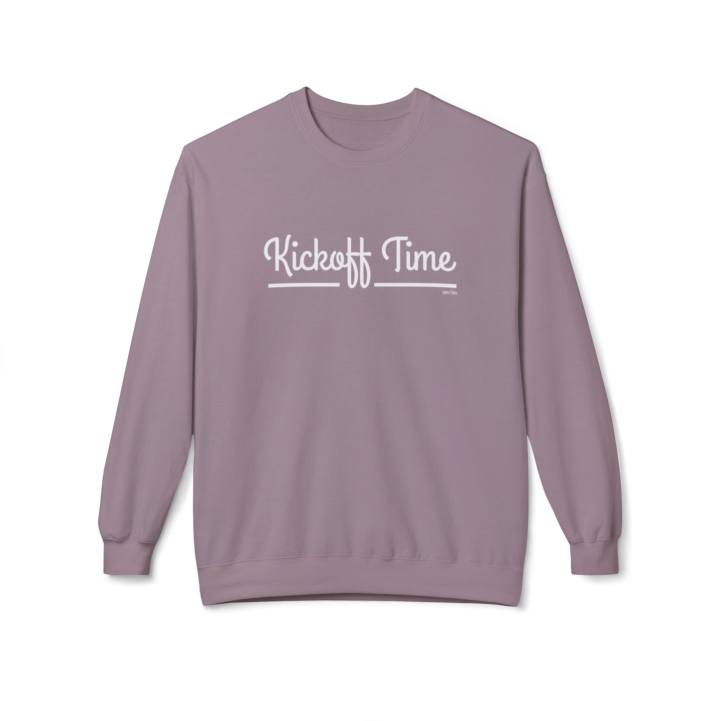 Eddy and Rita Women's Midweight Crewneck Sweatshirt - "Kickoff Time" Football Graphic Pullover