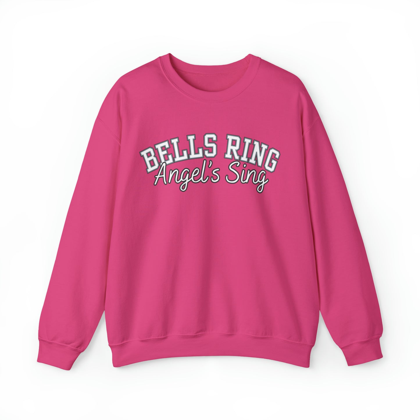 Women's Christmas Sweatshirt: 'Bells Ring, Angels Sing' Festive Holiday Top for Joyful Celebrations - Eddy and Rita