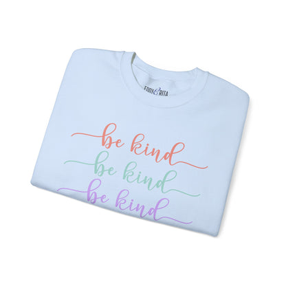 Be Kind: Women's Comfort Sweatshirt for Positive Vibes and Stylish Warmth - Eddy and Rita