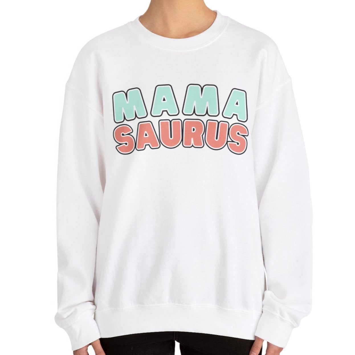 Mamasaurus Women's Heavy Sweatshirt Gift for Mother's - Eddy and Rita