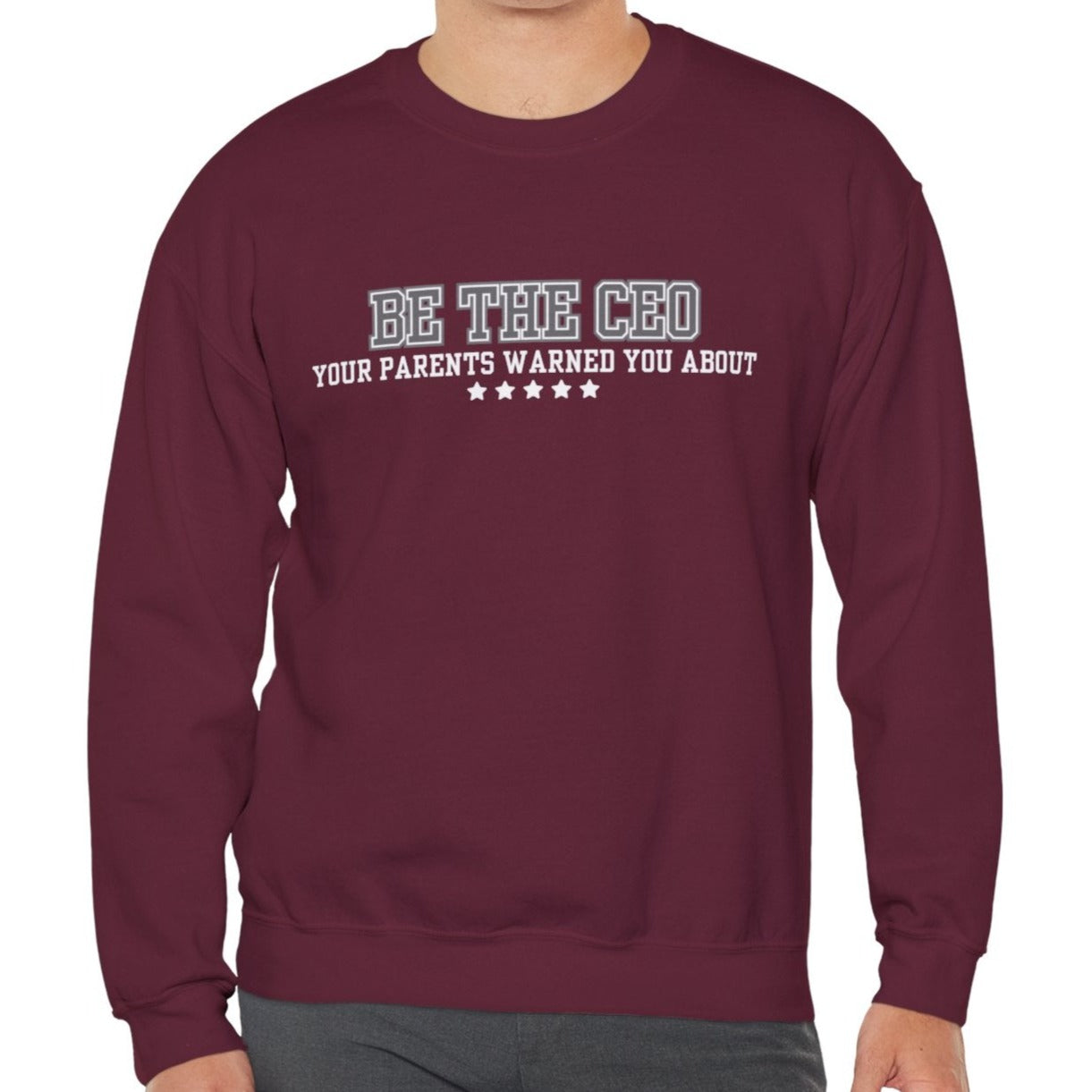 CEO Style Unleashed: Men's Empowerment Sweatshirt - Own Your Narrative with Confident Comfort