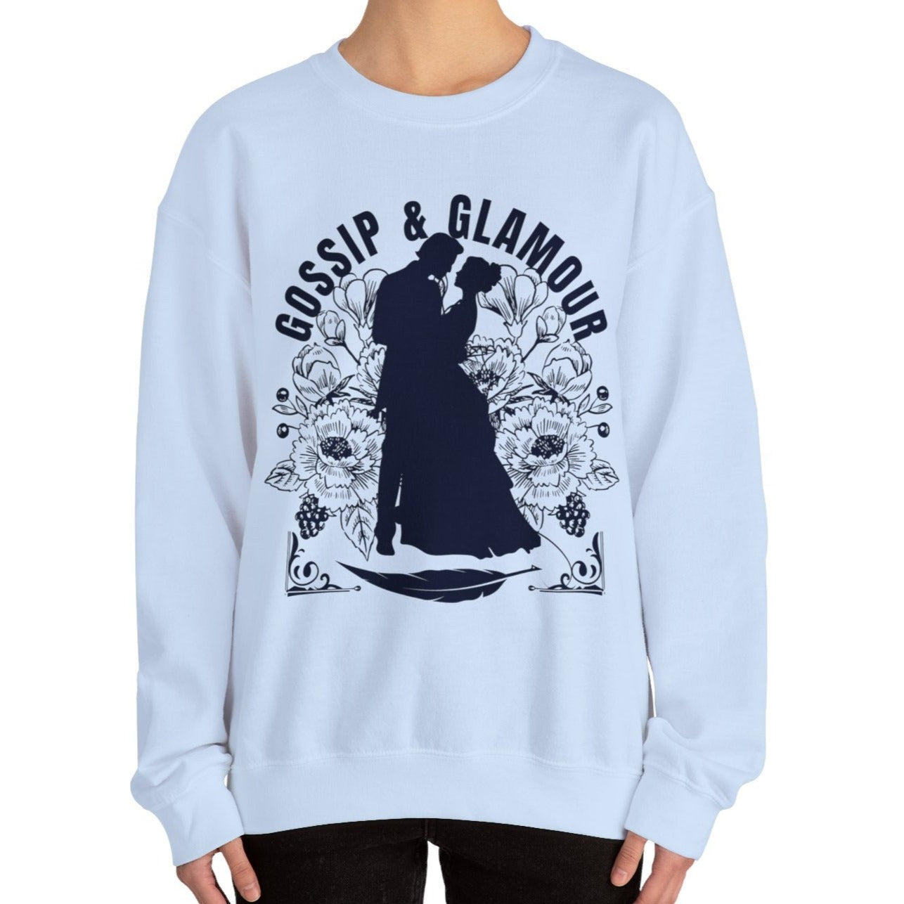 Eddy and Rita Women's Heavy Sweatshirt - "Gossip & Glamour" Bridgerton Tribute - Elegant Graphic Pullover