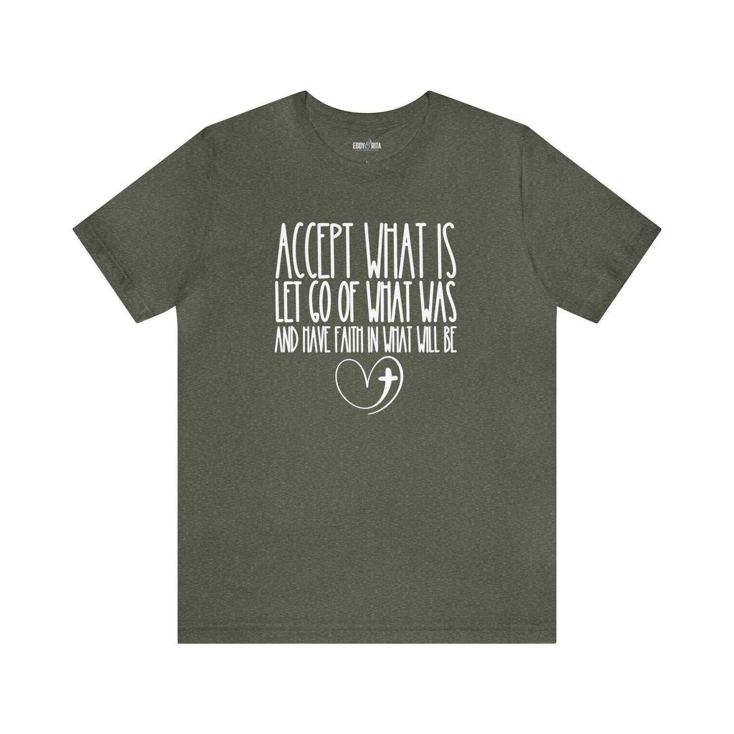 Accept, Let Go, Have Faith Women's Bella Canvas Tee: Inspirational Comfort with Stylish Ease